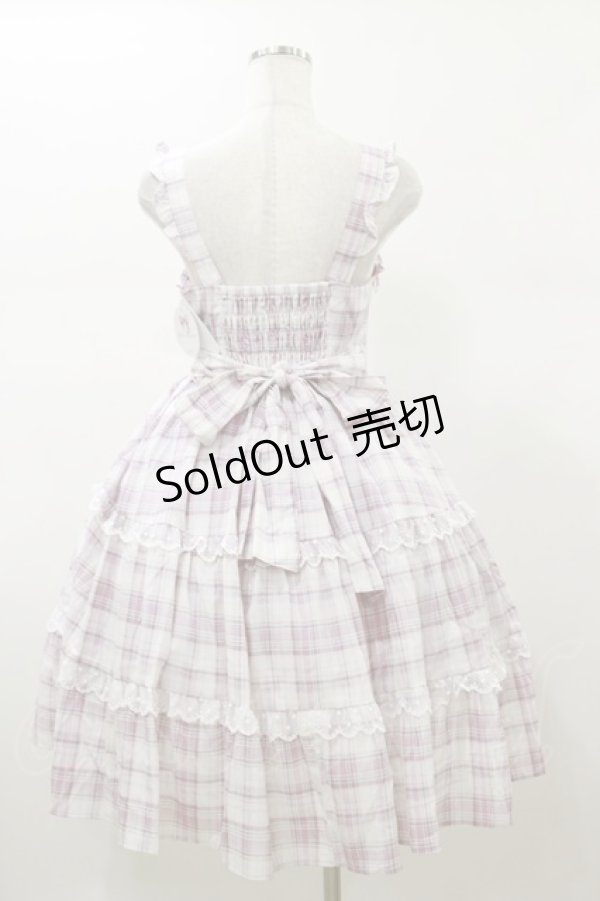 画像2: Alice Mashiro / チェックティアードジャンパースカート M ピンク H-26-01-08-067-LO-OP-NS-ZH (2)