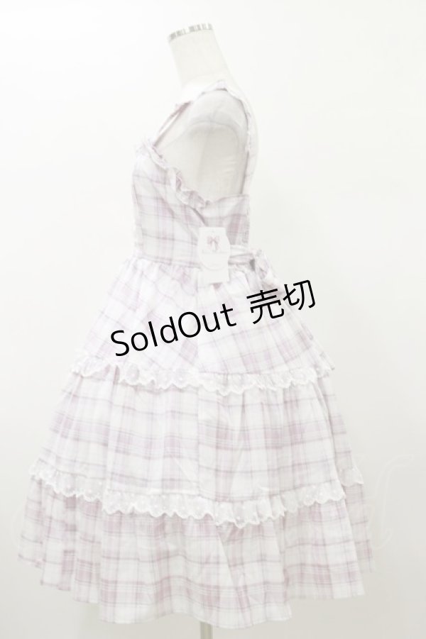 画像3: Alice Mashiro / チェックティアードジャンパースカート M ピンク H-26-01-08-067-LO-OP-NS-ZH (3)