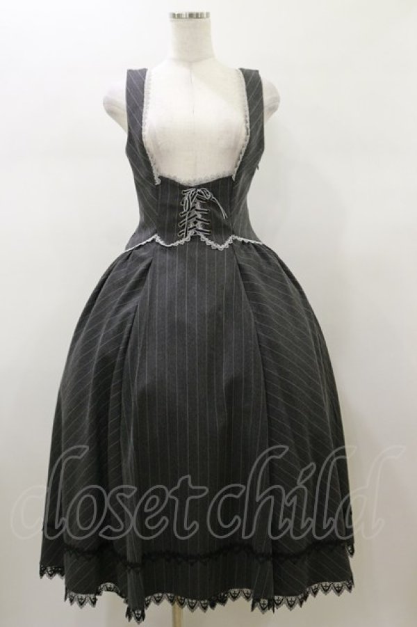 画像1: Forest Song（海外ロリータブランド） / Cletta Manor ジャンパースカート S グレー H-26-01-08-077-LO-OP-NS-ZH (1)