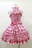 画像2: BABY,THE STARS SHINE BRIGHT / トリプルギンガムホルタージャンパースカート Free ピンク H-26-01-08-078-BA-OP-NS-ZH (2)