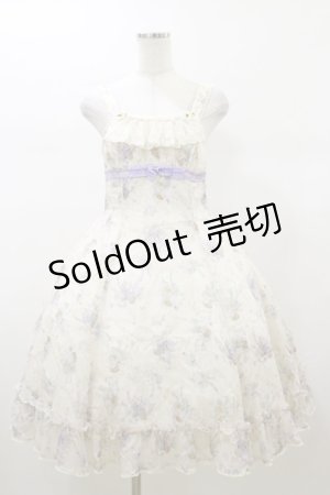 画像: ALICE and the PIRATES / オフィーリアブーケ〜花に葬られた夜〜柄ジャンパースカートI Free 生成り H-26-01-08-080-PA-OP-NS-ZH