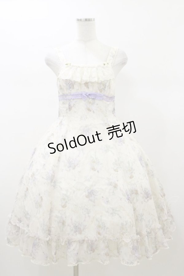 画像1: ALICE and the PIRATES / オフィーリアブーケ〜花に葬られた夜〜柄ジャンパースカートI Free 生成り H-26-01-08-080-PA-OP-NS-ZH (1)