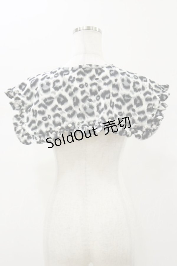 画像2: Ank Rouge / フリル付け衿  レオパード H-26-01-08-013-CA-ZA-NS-ZH (2)