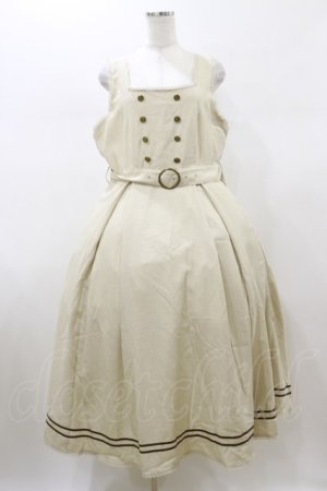 画像: Kurumi Collaboration / マリンアカデミアジャンパースカート 3L 生成り H-26-01-08-081-LO-OP-NS-ZH