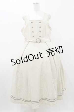 画像: Kurumi Collaboration / マリンアカデミアジャンパースカート 3L 生成り H-26-01-08-081-LO-OP-NS-ZH