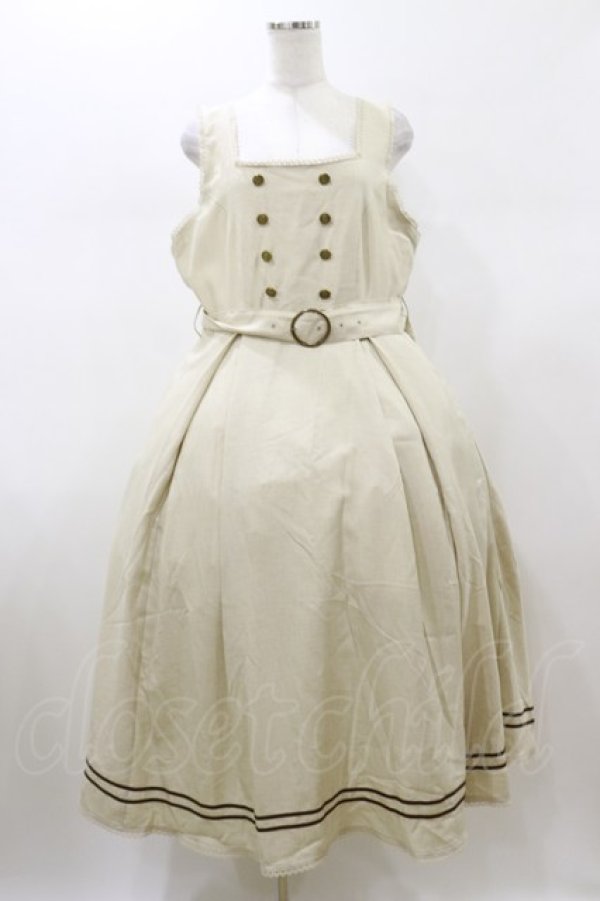 画像1: Kurumi Collaboration / マリンアカデミアジャンパースカート 3L 生成り H-26-01-08-081-LO-OP-NS-ZH (1)