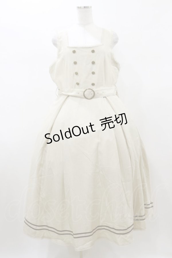 画像1: Kurumi Collaboration / マリンアカデミアジャンパースカート 3L 生成り H-26-01-08-081-LO-OP-NS-ZH (1)