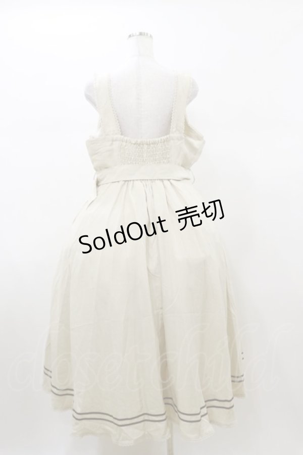 画像2: Kurumi Collaboration / マリンアカデミアジャンパースカート 3L 生成り H-26-01-08-081-LO-OP-NS-ZH (2)