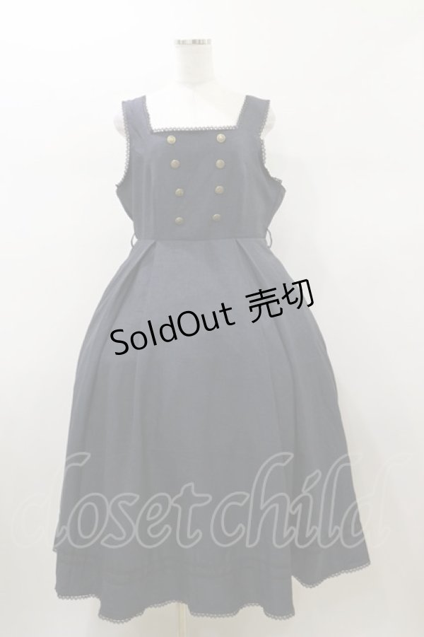 画像1: Kurumi Collaboration / マリンアカデミアジャンパースカート 3L ネイビー H-26-01-08-082-LO-OP-NS-ZH (1)