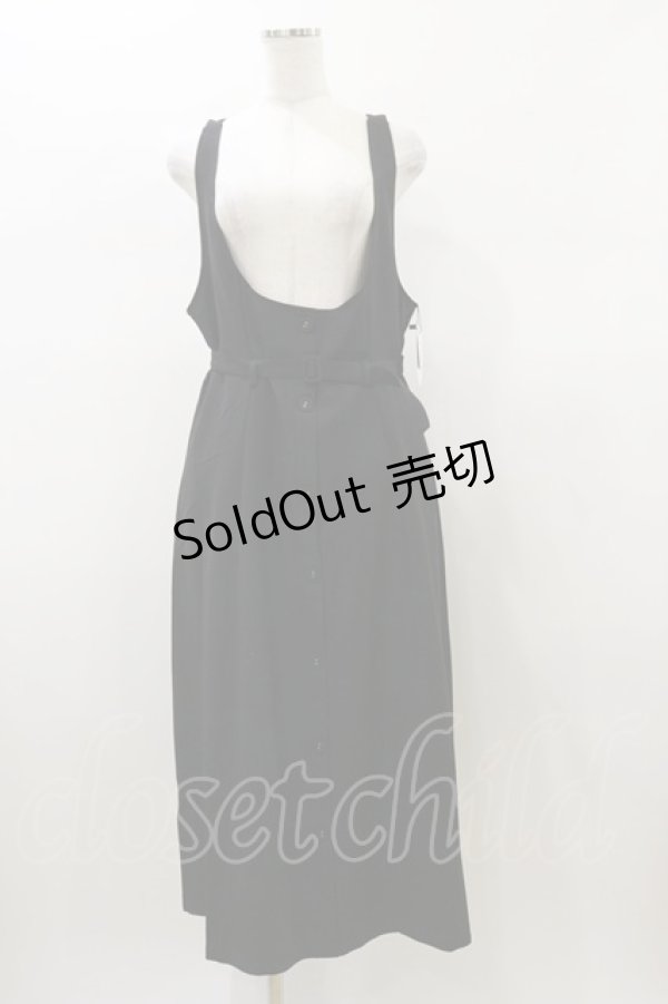 画像1: DearMyLoveRose / 細ベルトフェミニンジャンスカ 3L ブラック H-26-01-08-085-EL-OP-NS-ZH (1)