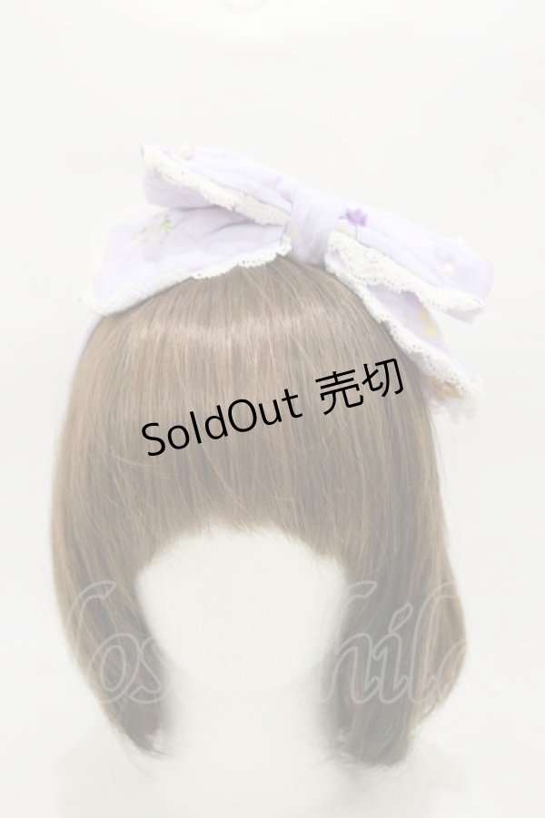 画像2: metamorphose / CL honey picnic リボンカチューシャ  ラベンダー H-26-01-08-018-ME-AC-NS-ZH (2)