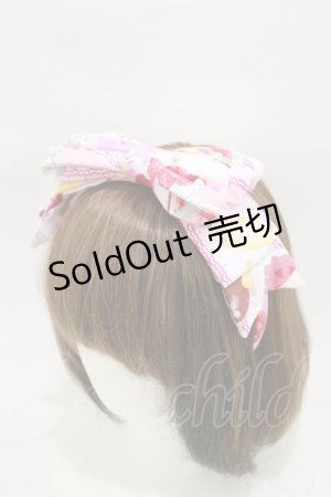 画像: metamorphose / Sweets Timeリボンカチューシャ  ピンク H-26-01-08-019-ME-AC-NS-ZH