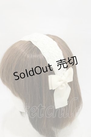 画像: m petit by misako / TT*AMレースカチューシャ  オフ H-26-01-08-020-LO-AC-NS-ZH