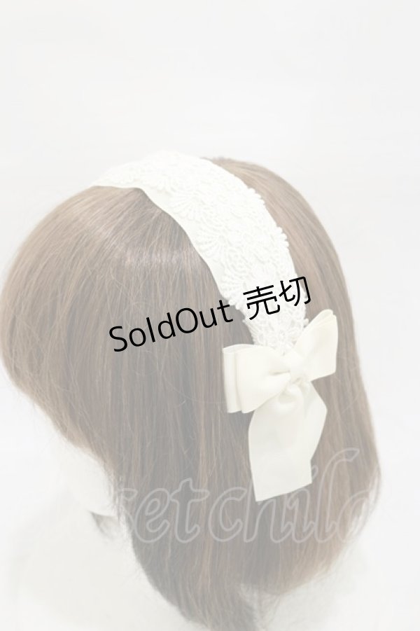 画像1: m petit by misako / TT*AMレースカチューシャ  オフ H-26-01-08-020-LO-AC-NS-ZH (1)