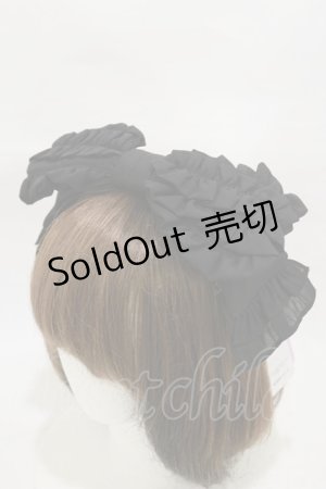 画像: Chalmiere / リボン型ヘッドドレス  ブラック H-26-01-08-023-LO-AC-NS-ZH
