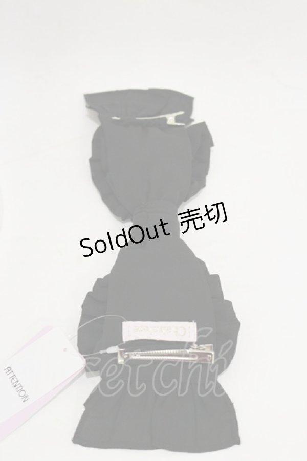 画像2: Chalmiere / リボン型ヘッドドレス  ブラック H-26-01-08-023-LO-AC-NS-ZH (2)