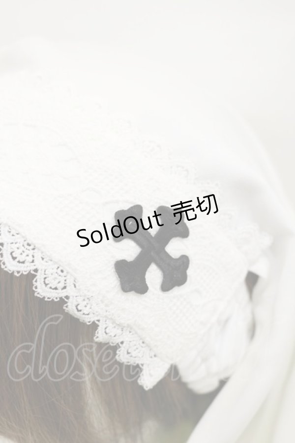 画像2: ALICE and the PIRATES / Double faced Saint sisterヴェール  オフ白 H-26-01-08-028-PA-AC-NS-ZH (2)