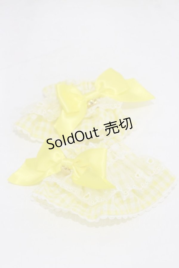 画像1: Angelic Pretty / Lovelyチェックお袖とめ  イエロー H-26-01-08-029-AP-ZA-NS-ZH (1)
