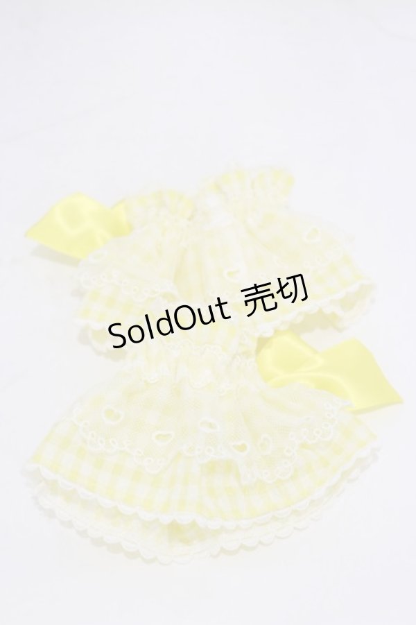 画像2: Angelic Pretty / Lovelyチェックお袖とめ  イエロー H-26-01-08-029-AP-ZA-NS-ZH (2)