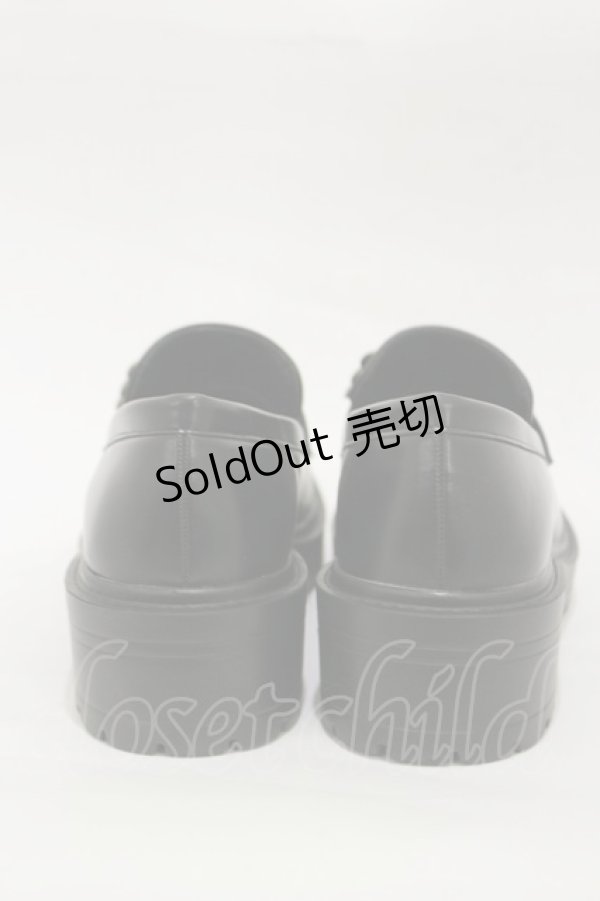 画像3: axes femme / フロントバックルローファー M/23.5cm ブラック H-26-01-08-031-AX-SH-NS-ZH (3)