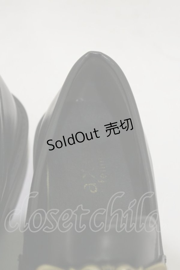 画像4: axes femme / フロントバックルローファー M/23.5cm ブラック H-26-01-08-031-AX-SH-NS-ZH (4)