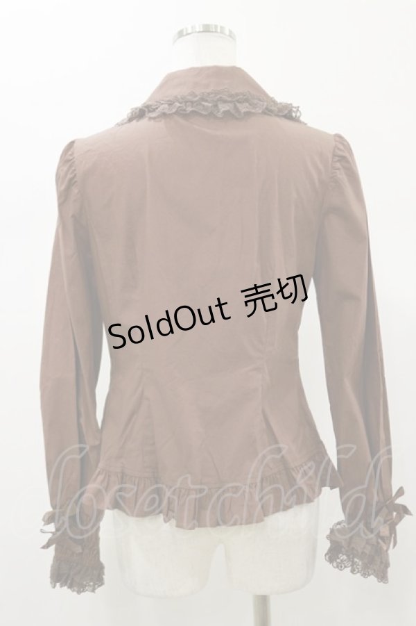 画像2: Angelic Pretty / 丸襟アソートリボンブラウス Free ブラウン H-26-01-08-033-AP-BL-NS-ZH (2)