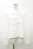 画像1: DearMyLoveMillor / オリジナル釦リュバンブラウス 3L オフ H-26-01-08-035-LO-BL-NS-ZH (1)