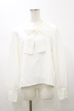画像: DearMyLoveMillor / オリジナル釦リュバンブラウス 3L オフ H-26-01-08-035-LO-BL-NS-ZH