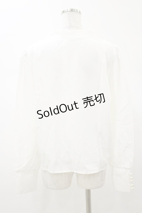 画像2: DearMyLoveMillor / オリジナル釦リュバンブラウス 3L オフ H-26-01-08-035-LO-BL-NS-ZH (2)