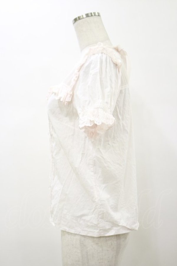 画像3: LIZ LISA / ストロベリー刺繍ブラウス Free ピンク H-26-01-08-036-LO-BL-NS-ZH (3)