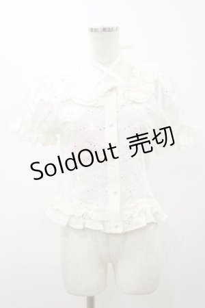 画像: BABY,THE STARS SHINE BRIGHT / Cherry Paradeスクエアブラウス  オフ H-26-01-08-039-BA-BL-NS-ZH