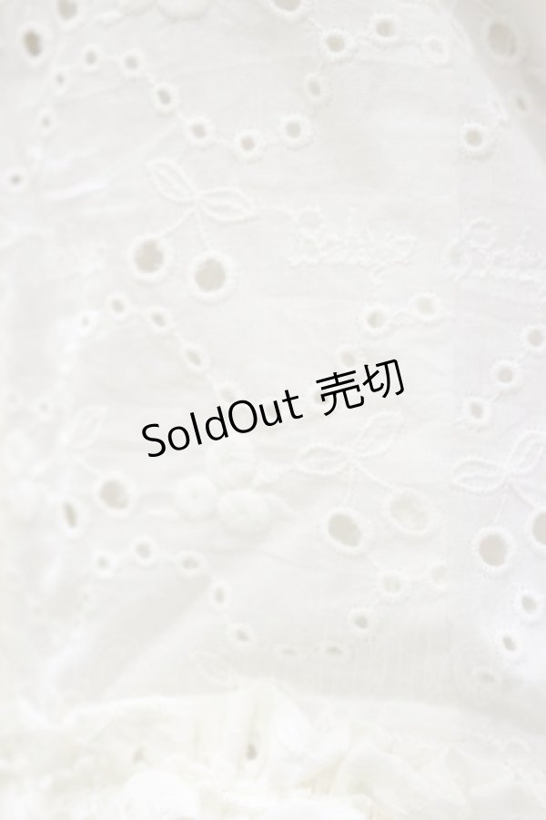 画像4: BABY,THE STARS SHINE BRIGHT / Cherry Paradeスクエアブラウス  オフ H-26-01-08-039-BA-BL-NS-ZH (4)