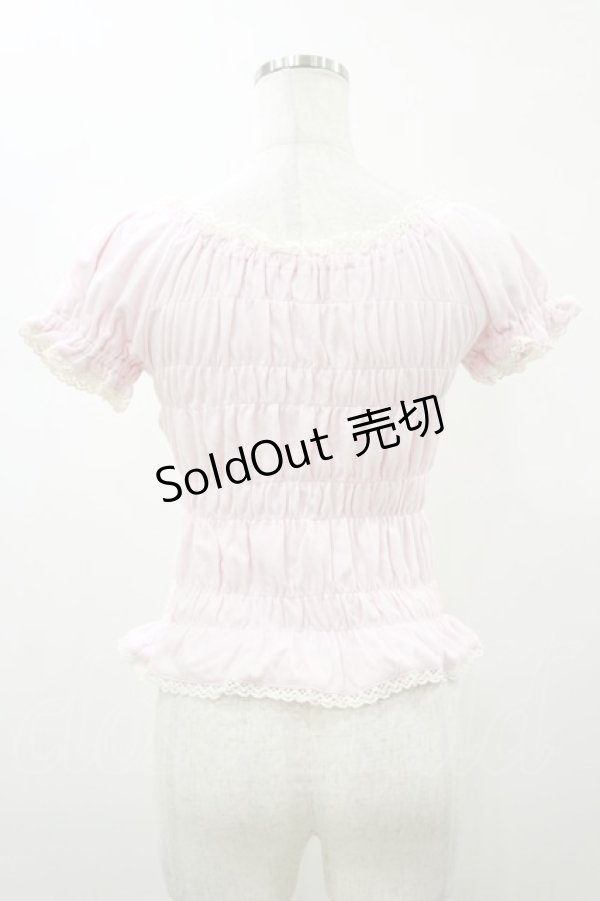 画像2: BABY,THE STARS SHINE BRIGHT / 半袖シャーリングカットソー Free ピンク H-26-01-08-040-BA-TO-NS-ZH (2)