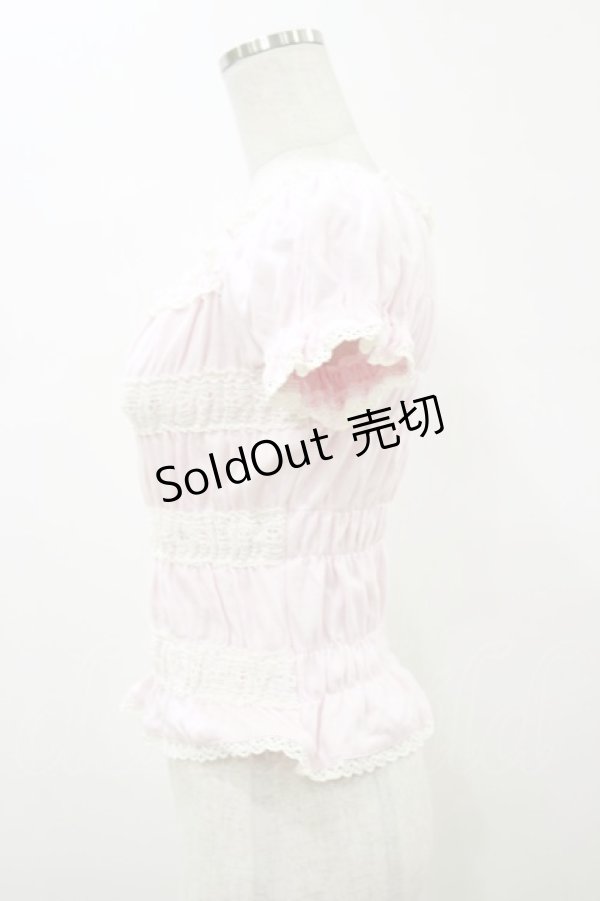 画像3: BABY,THE STARS SHINE BRIGHT / 半袖シャーリングカットソー Free ピンク H-26-01-08-040-BA-TO-NS-ZH (3)