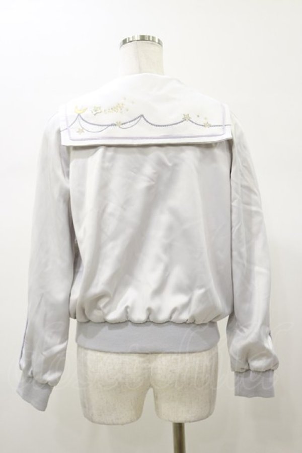 画像2: Secret Honey / ユニコーン刺繍セーラーブルゾン Free グレー H-26-01-08-041-CA-JA-NS-ZH (2)