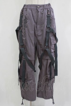 画像: Ozz conte / 2Wayカーゴパンツ  グレー H-26-01-09-1023-OO-PA-KB-ZH