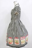 画像2: Emily Temple cute / ストライプ＆ジャム瓶ワンピース  クロ H-26-01-09-1003-ET-OP-KB-ZH (2)
