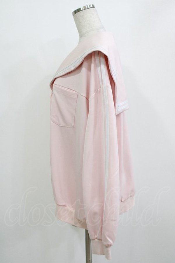 画像2: Candy Stripper / SAILOR JERSEYブルゾン  ピンク H-26-01-09-1025-PU-TO-KB-ZH (2)