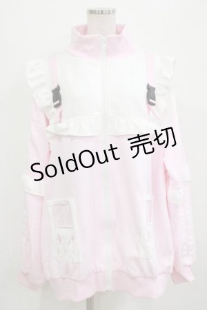 画像: ACDC RAG / GAME OVERフリルジャケット  パステルピンク H-26-01-09-1027-PU-JA-KB-ZH