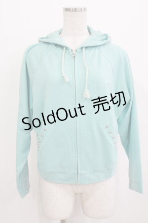 画像: Candy Stripper / くま耳フードパーカー  サックス H-26-01-09-1029-PU-TO-KB-ZH