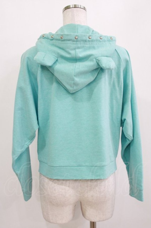 画像3: Candy Stripper / くま耳フードパーカー  サックス H-26-01-09-1029-PU-TO-KB-ZH (3)