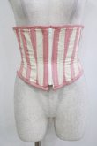 画像1: Dangerous nude / ストライプコルセット  ピンク H-26-01-09-1033-PU-TO-KB-ZH (1)