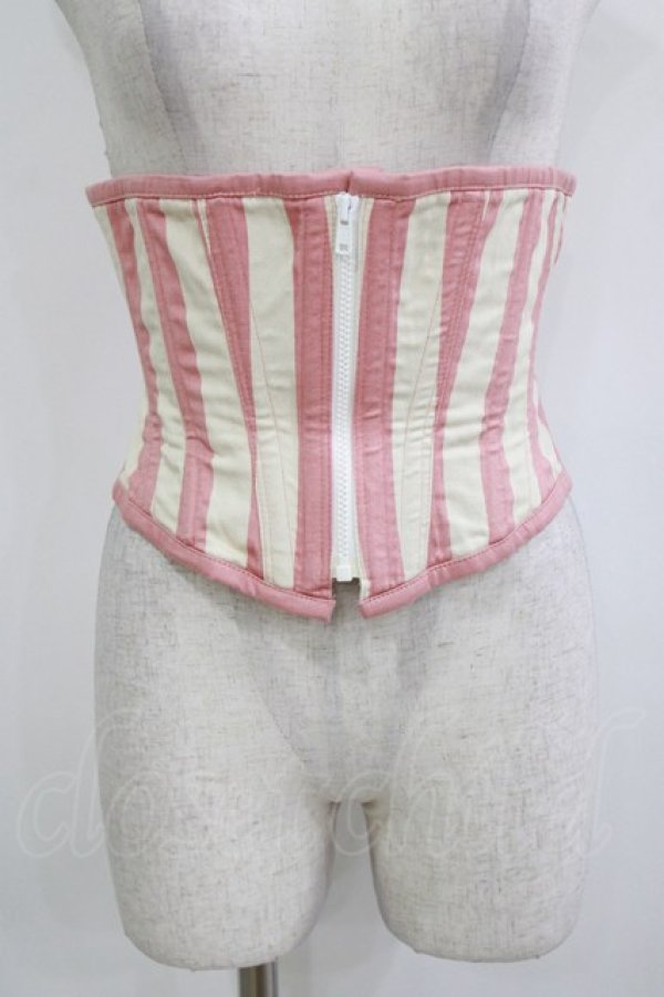 画像1: Dangerous nude / ストライプコルセット  ピンク H-26-01-09-1033-PU-TO-KB-ZH (1)
