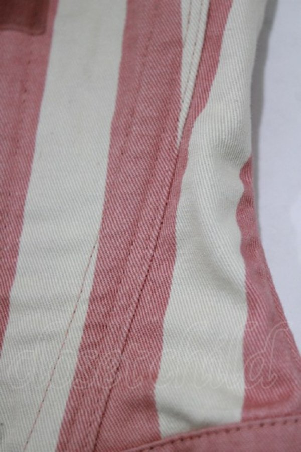 画像4: Dangerous nude / ストライプコルセット  ピンク H-26-01-09-1033-PU-TO-KB-ZH (4)