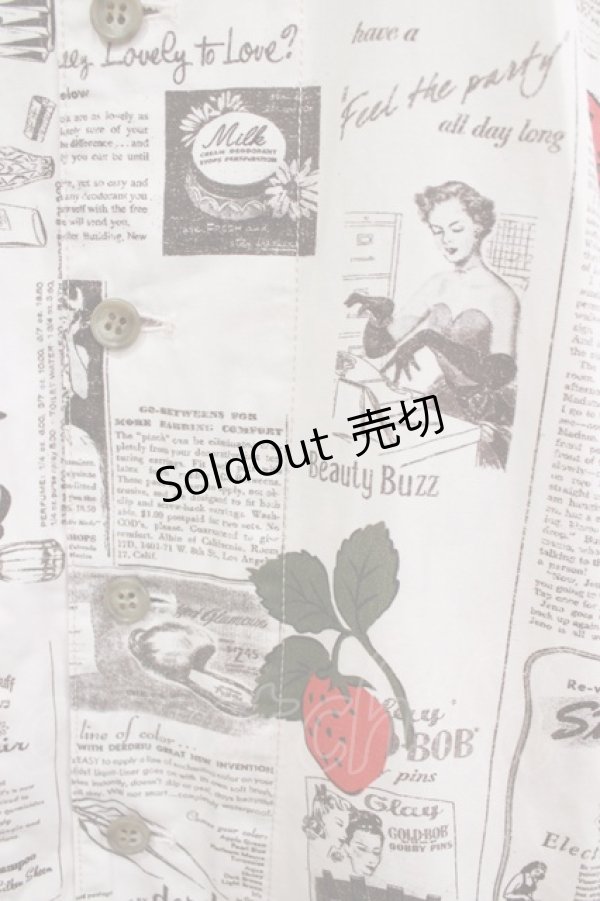 画像5: MILKBOY / STRAWBERRY NEWS SHIRTS  ピンク H-26-01-09-1036-MB-BL-KB-ZH (5)