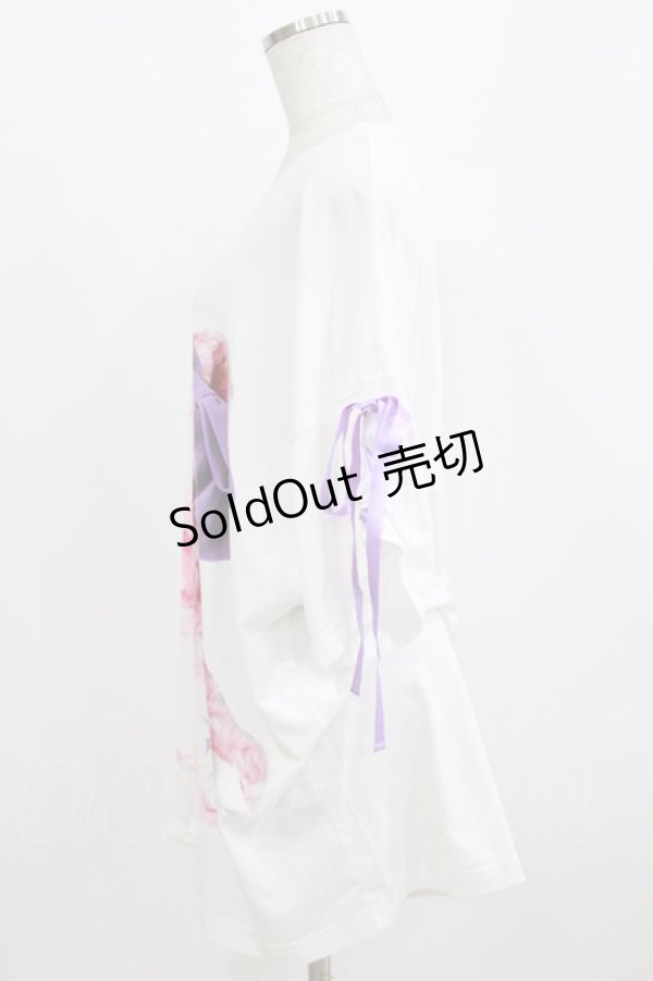 画像2: TRAVAS TOKYO / RIBBON BEAR BIG Tシャツ  白 H-26-01-09-1038-PU-TO-KB-ZH (2)