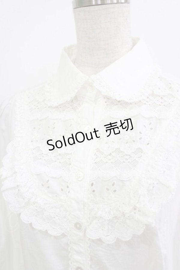 画像4: Emily Temple cute / ヨークレースブラウス  ホワイト H-26-01-09-1039-ET-BL-KB-ZH (4)