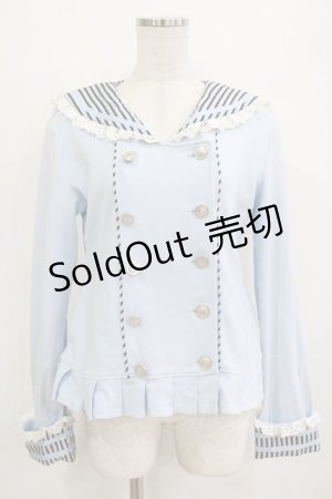 画像: PUTUMAYO / シュガリーストライプセーラージャンパー  サックス H-26-01-09-1044-PT-JA-KB-ZH