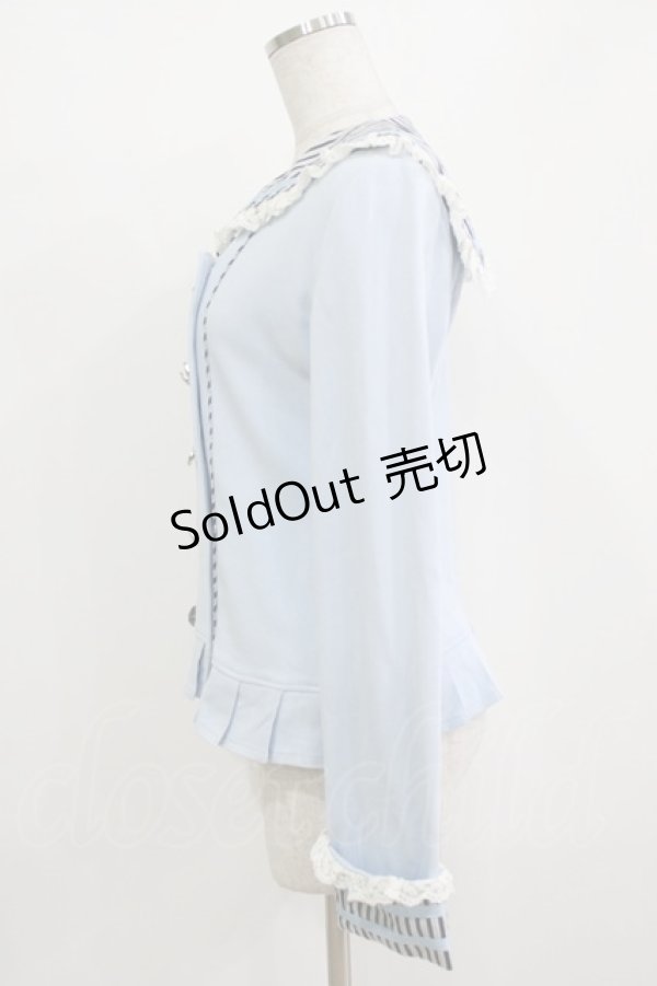 画像2: PUTUMAYO / シュガリーストライプセーラージャンパー  サックス H-26-01-09-1044-PT-JA-KB-ZH (2)