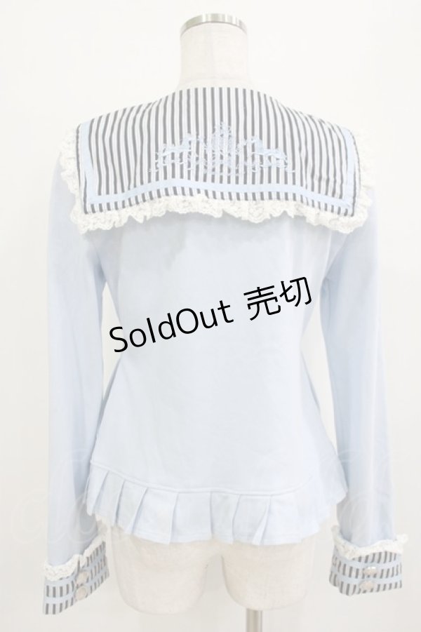 画像3: PUTUMAYO / シュガリーストライプセーラージャンパー  サックス H-26-01-09-1044-PT-JA-KB-ZH (3)